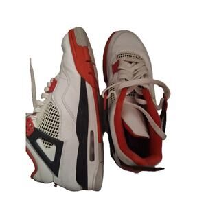 Jordan 4 Retro OG Fire Red White 2020 Men's Shoe Free Kit